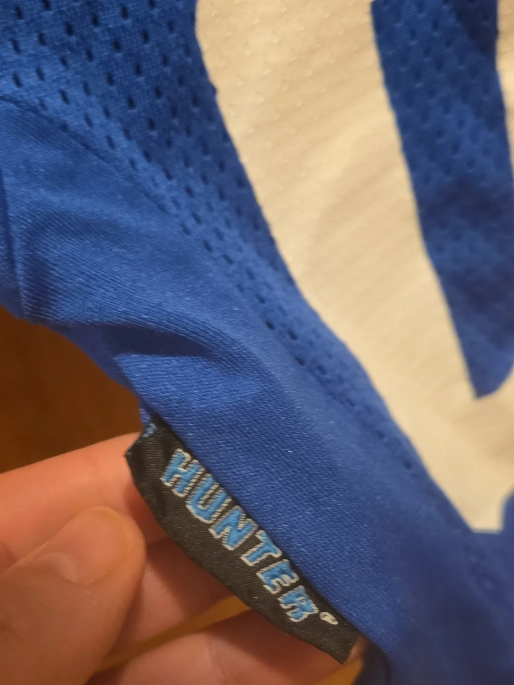 Hunter Royal Blue and White Giants Dog Jersey Size L